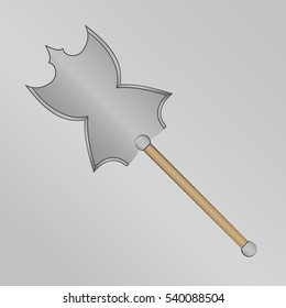 Ax icon isolated on white background. Vector Illustration.