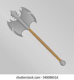 Ax icon isolated on white background. Vector Illustration.