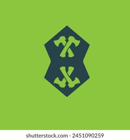 Ax icon logo vector graphic of illustration
