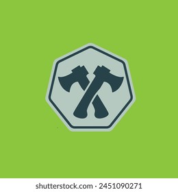 Ax icon logo vector graphic of illustration