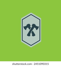 Ax icon logo vector graphic of illustration