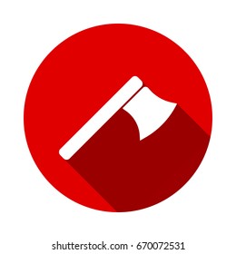 ax icon with long shadow