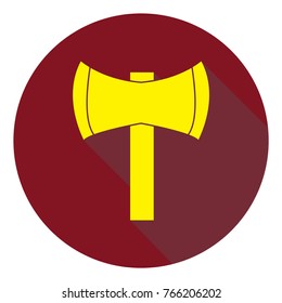 ax icon with long shadow