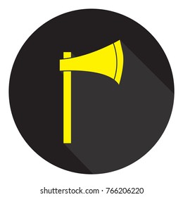 ax icon with long shadow