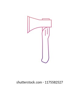 ax icon in Nolan style. One of Home repair tool collection icon can be used for UI, UX