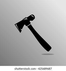 ax Icon on a gray background