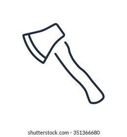 Ax icon on white background.