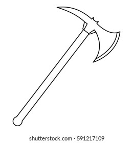 Ax icon. Outline illustration of ax vector icon for web