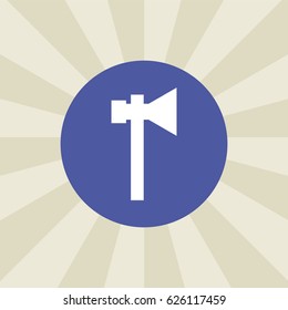 ax icon. sign design. background