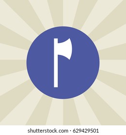 ax icon. sign design. background