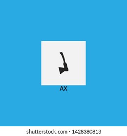 ax icon sign signifier vector