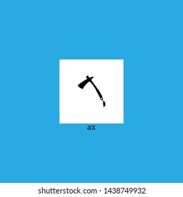 ax icon sign signifier vector