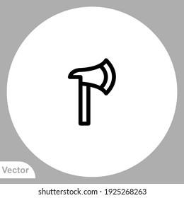 Vector de signo de icono de hacha, Símbolo, ilustración de logotipo para web y móvil