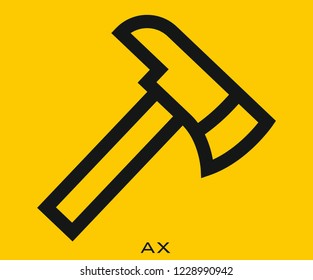 AX icon signs
