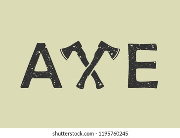 Ax icon stock vector illustration flat design.