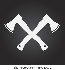 Ax icon stock vector illustration flat design.
