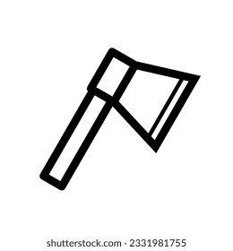Ax icon. The tool is a symbol of work and construction. Tools of labor and weapons of war.