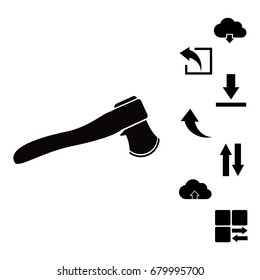 ax icon, vector best flat icon, EPS