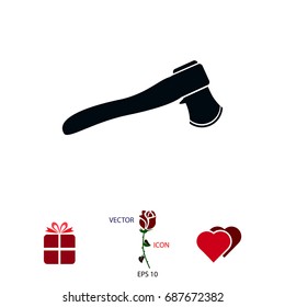 ax icon, vector best flat icon, EPS