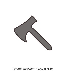 Emplear diseño vectorial de icono de hacha