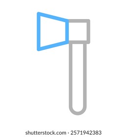 Ax icon vector illustration. Concept of carpentry, lumberjack, and work tool.