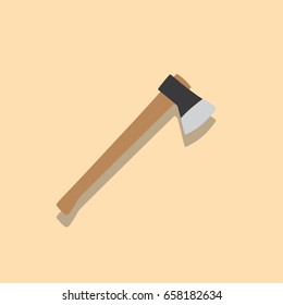 Ax icon, vector illustration design. Camp objects collection.