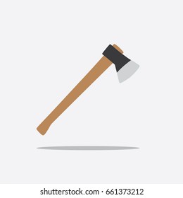 Ax icon, vector illustration design. Camp objects collection.