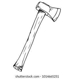 Ax icon. Vector illustration ax. Hand drawn ax.