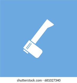 ax icon. vector sign symbol on blue background