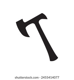 Diseño de Vector de madera de bosque de mano cortada por el trabajo de Ax Icon.