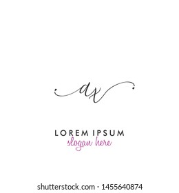 AX Initial beauty monogram logo vector