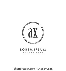 AX Initial beauty monogram logo vector