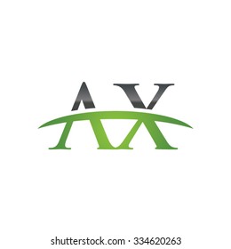 AX initial company green swoosh logo