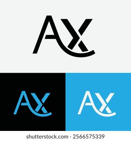 ax Initial letter logo symbol design