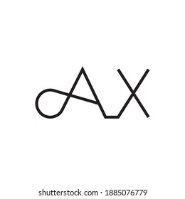 Ax Initial Letter Vector Logo Stock Vector (Royalty Free) 1885076779 ...