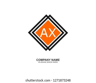 AX Initial Logo Template Vector