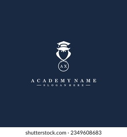 Iconos de arte y gráficos con el logotipo de la Academia AX
