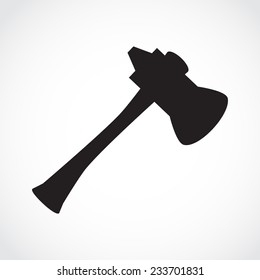 Ax isolated on white background. Vector art. 
