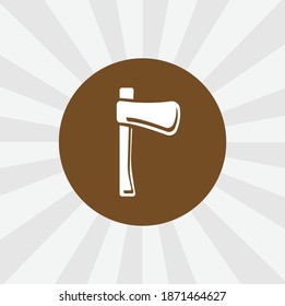 ax isolated vector icon. tool design element