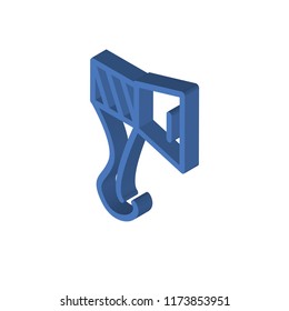 Ax isometric left top view 3D icon