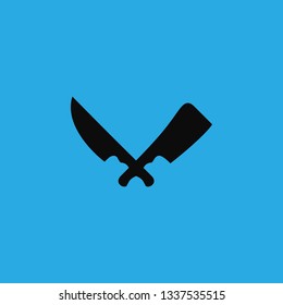 ax and knife icon vector