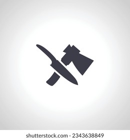 icono aislado con cuchillo
