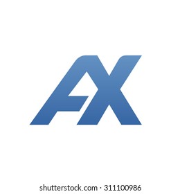 AX Letter Logo Connected