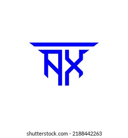 AX letter logo creative design with vector graphic