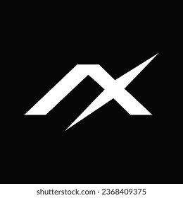 AX letter logo design. Alphabet letters Initials Monogram logo AX. A X Logo Design. Creative icon logo design for business and company