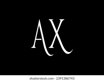 Logo-Design für AX-Buchstaben und Logo-Design für Monogramme