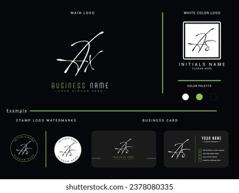 ax, ax letter logo, signature ax luxury logo icon vector for business
