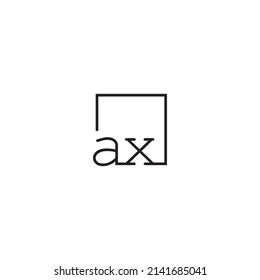 AX line concept logo in high quality professional design that will be best for your companies