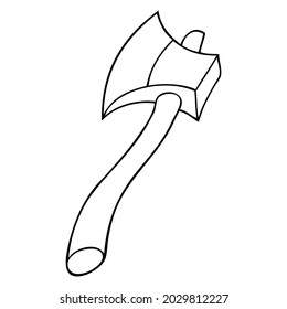 ax line vector illustration,isolated on white background,top view