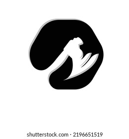 Ax Logo Design, War Tool Illustration und Holzschneider-Vektorgrafik